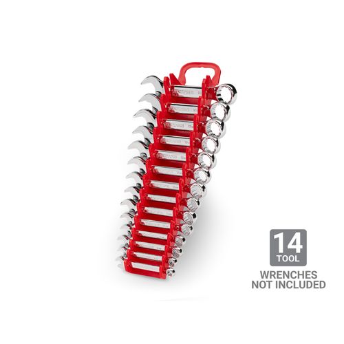 Main product image of 14-Tool Stubby Combination Wrench Holder (Red)