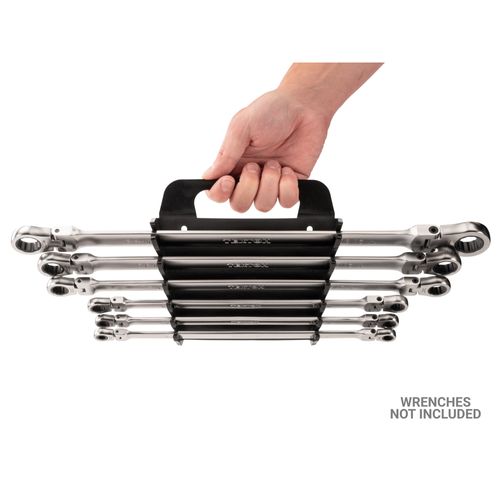 Main product image of 6-Tool Long Flex 12-Point Ratcheting Box End Wrench Holder (Black)