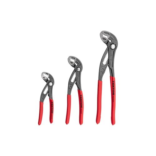 Main product image of Angle Nose Push Button Adjustable Pliers Set, 3-Piece (5", 7", 10")