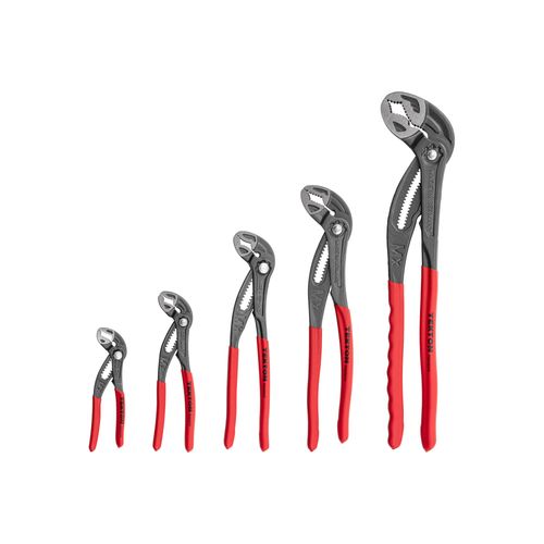 Main product image of Angle Nose Push Button Adjustable Pliers Set, 5-Piece (5", 7", 10", 12", 16")
