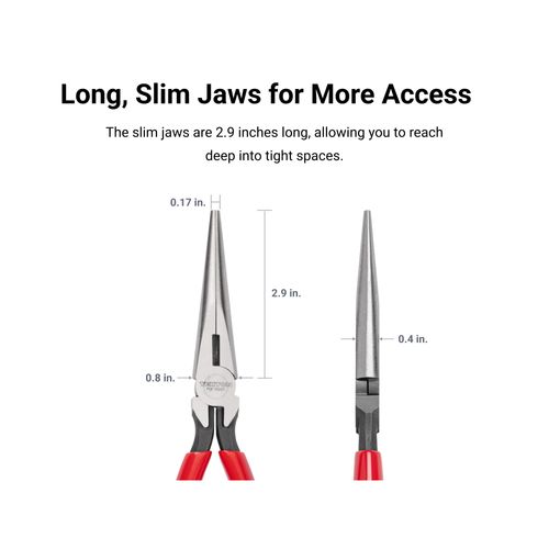 Main product image of 7" Smooth Jaw Long Nose Pliers