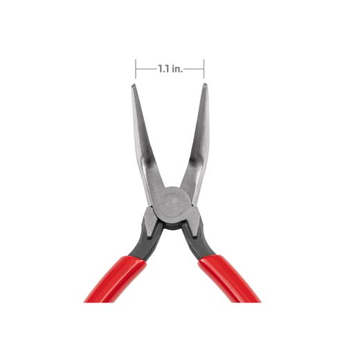 Main product image of 6" 70-Degree Bent Smooth Jaw Long Nose Pliers