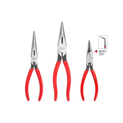 Main product image of Long Nose Pliers Set, 3-Piece (7, 8, 6" Bent)