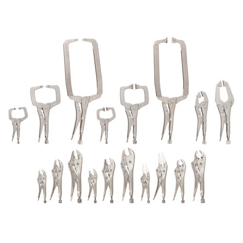 Main product image of Locking Pliers and Clamps Set (18 Pieces)