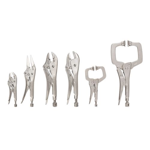 Main product image of Locking Pliers and Swivel C-Clamp Set (6-Piece)
