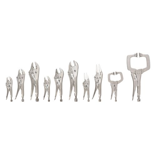 Main product image of Locking Pliers and Swivel C-Clamp Set (10-Piece)