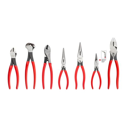 Main product image of Pliers Set, 7-Piece (Long Nose, Diagonal Cutting, End Cutting, Cable Cutting, Lineman's)