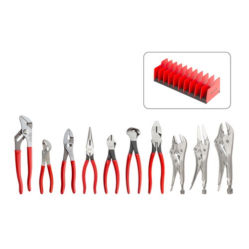 Main product image of Gripping, Cutting, and Locking Pliers Set with Rack (10-Piece)