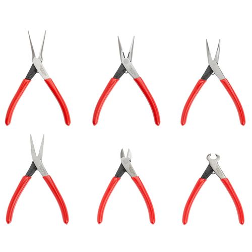 Main product image of Mini Pliers Set, 6-Piece (Needle Nose, Long Nose, Flat Nose, Cutting)