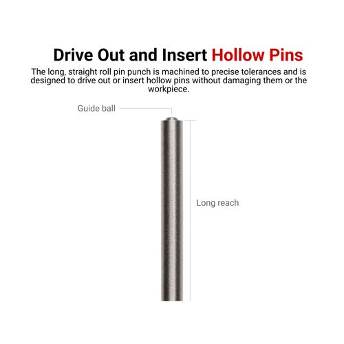Main product image of Roll Pin Punch Set, 8-Piece (1/16-1/4")
