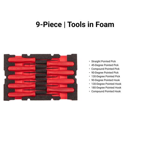 Main product image of Pointed Pick and Hook Set w/ Mini Stacking Tool Box (9-Piece)