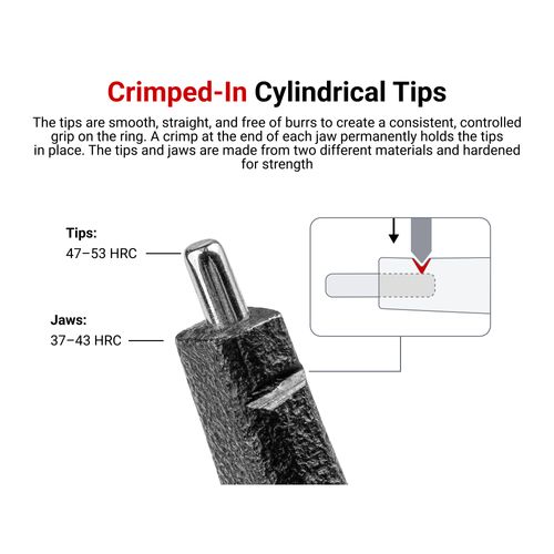 Main product image of 5" 90-Degree Internal Retaining Ring Pliers (0.037" Tips)