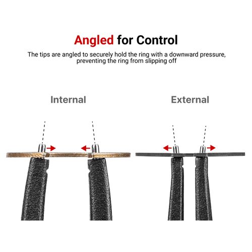 Main product image of 7" Internal and External Retaining Ring Pliers Set, 4 Pieces (0.070" Tips)