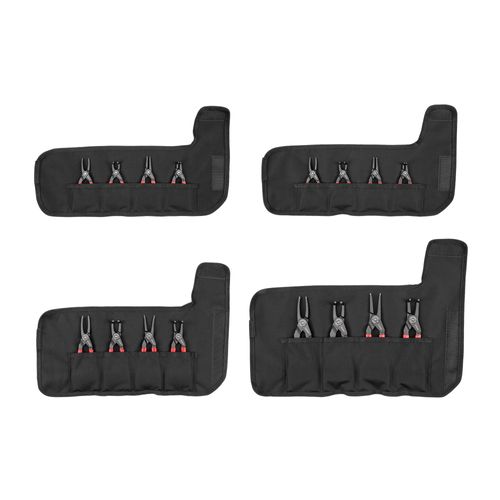 Main product image of 5", 7", & 9" Internal and External Retaining Ring Pliers Set with Pouch, 16 Pieces (0.037", 0.047", 0.070", 0.090" Tips)