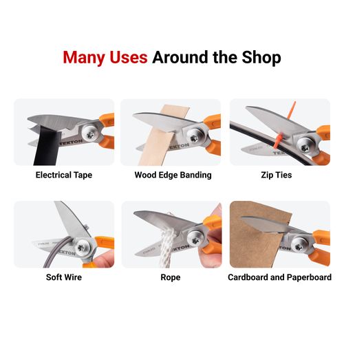 Main product image of Compact Shop Scissors w/ Cutting Notch