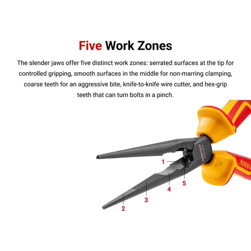 Main product image of 8" Insulated Long Nose Pliers