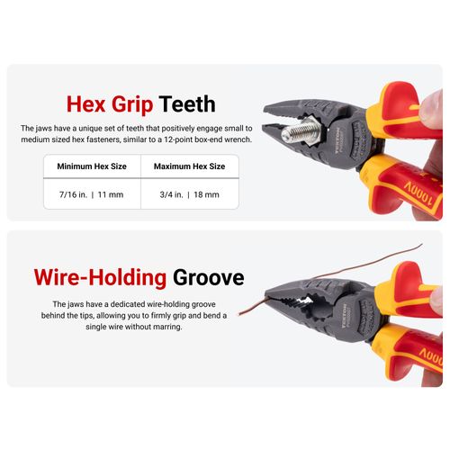 Main product image of 7" Insulated Combination Pliers