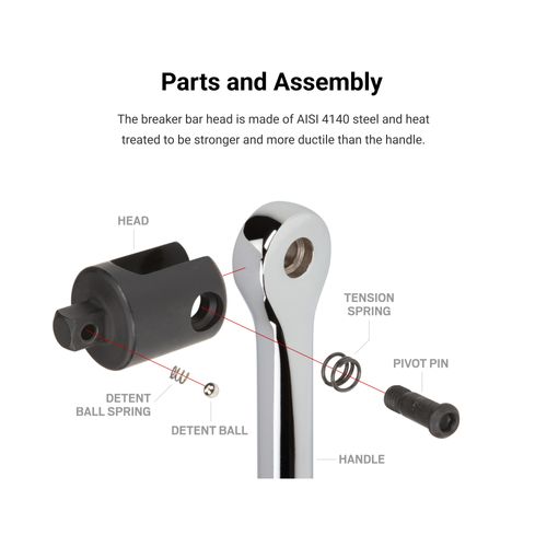 Main product image of 3/8, 1/2" Drive Breaker Bar Set, 2-Piece (Comfort Grip)