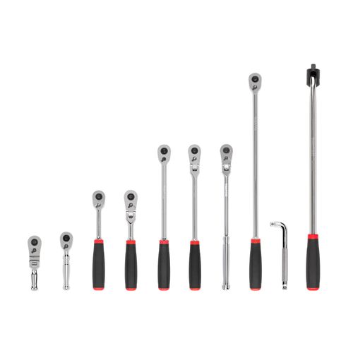 Main product image of 3/8" Drive Quick-Release Comfort Grip Ratchet, L-Handle, and Breaker Bar Set (10-Piece)