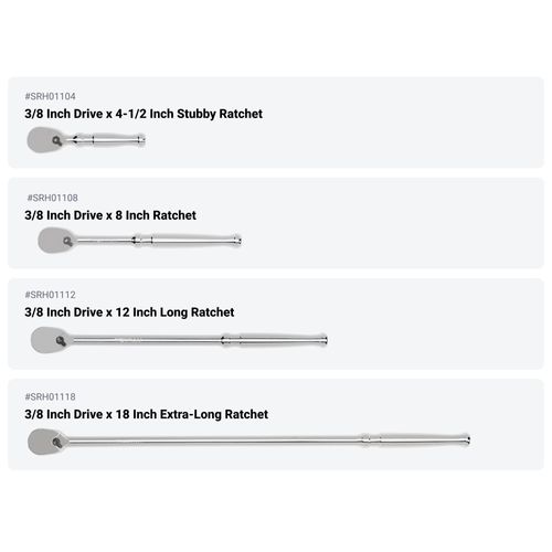 Main product image of 3/8" Drive Ratchet, L-Handle, and Breaker Bar Set (10-Piece)