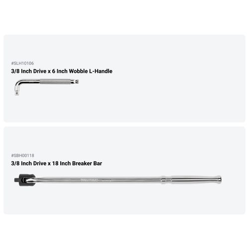 Main product image of 3/8" Drive Ratchet, L-Handle, and Breaker Bar Set (10-Piece)