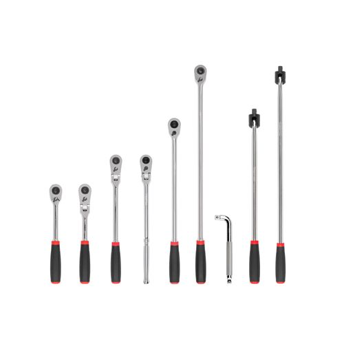 Main product image of 1/2" Drive Quick-Release Comfort Grip Ratchet, L-Handle, and Breaker Bar Set (9-Piece)