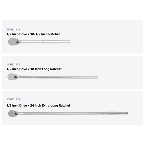 Main product image of 1/2" Drive Ratchet, L-Handle, and Breaker Bar Set (9-Piece)