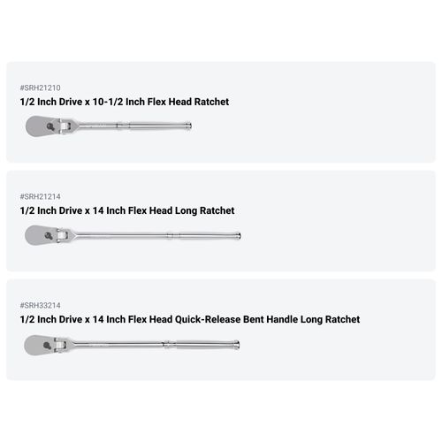 Main product image of 1/2" Drive Ratchet, L-Handle, and Breaker Bar Set (9-Piece)