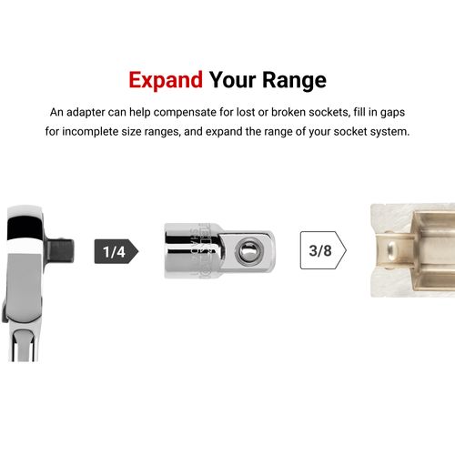 Main product image of 1/4" Drive (F) x 3/8" (M) Adapter