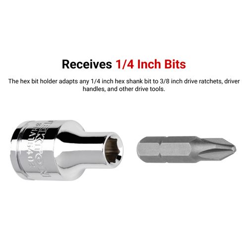 Main product image of 3/8" Drive x 1/4" Magnetic Hex Bit Holder