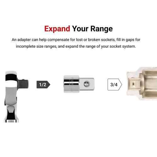 Main product image of 1/2" Drive (F) x 3/4" (M) Adapter