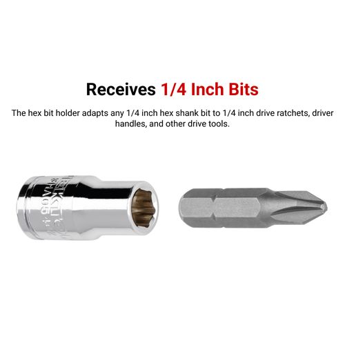 Main product image of 1/2" Drive x 1/4" Magnetic Hex Bit Holder Socket
