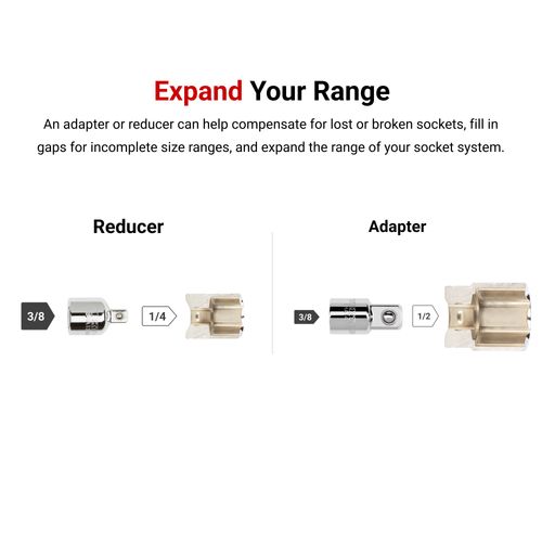Main product image of 3/8" Drive Adapter/Reducer Set (2-Piece)