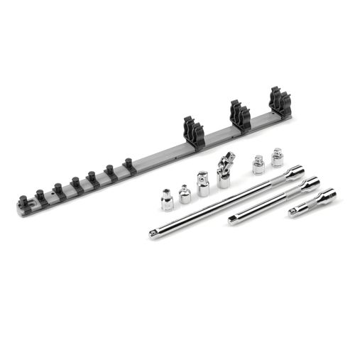 Main product image of 3/8" Drive Extension and Accessory Set with Rail (9 Pieces)