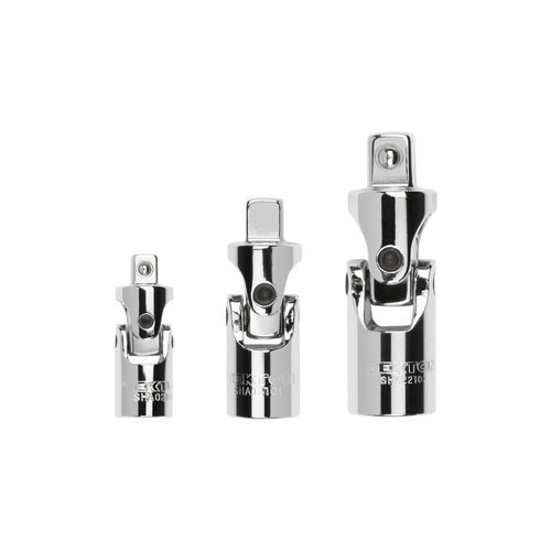 Main product image of 1/4, 3/8, 1/2" Drive Universal Joint Set (3-Piece)