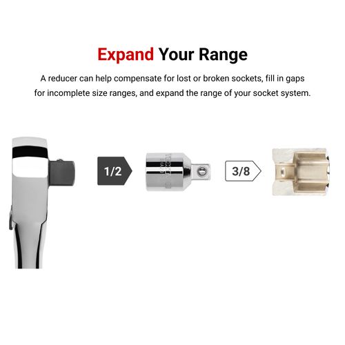 Main product image of Reducer Set, 3-Piece (3/8, 1/2, 3/4")