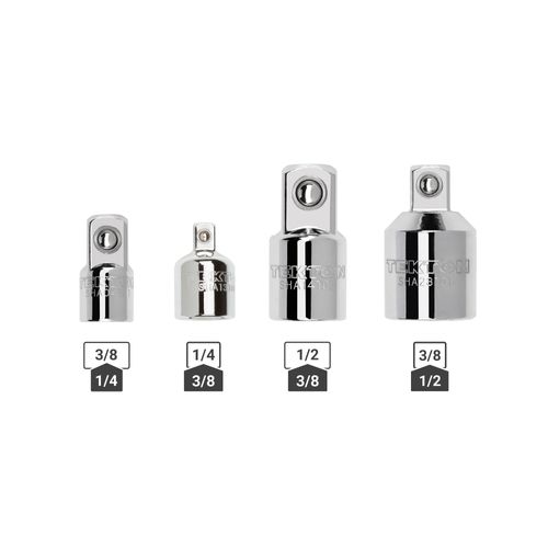 Main product image of 1/4, 3/8, 1/2" Drive Adapter/Reducer Set (4-Piece)