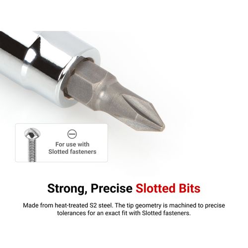 Main product image of 1/4" Drive x 5/16" Slotted Bit Socket