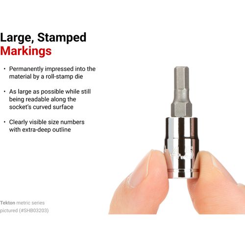 Main product image of 1/4" Drive x 4mm Hex Bit Socket