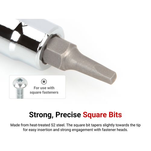 Main product image of 1/4" Drive x S0 Square Recess Bit Socket