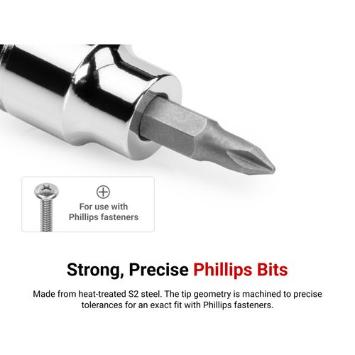 Main product image of 3/8" Drive x #4 Phillips Bit Socket