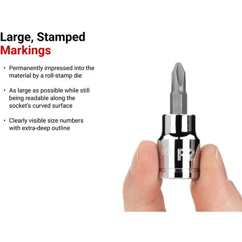 Main product image of 3/8" Drive x #4 Phillips Bit Socket