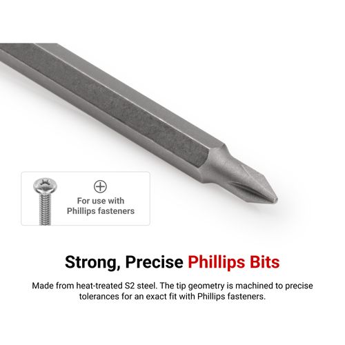 Main product image of 3/8" Drive x #1 Long Phillips Bit Socket