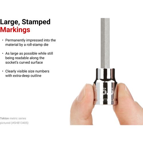 Main product image of 3/8" Drive x 8mm Long Hex Bit Socket