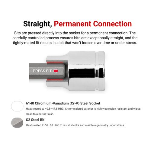 Main product image of 3/8" Drive x 6mm Long Ball End Hex Bit Socket