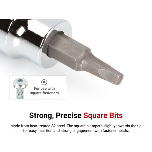 Main product image of 3/8" Drive x S2 Square Recess Bit Socket