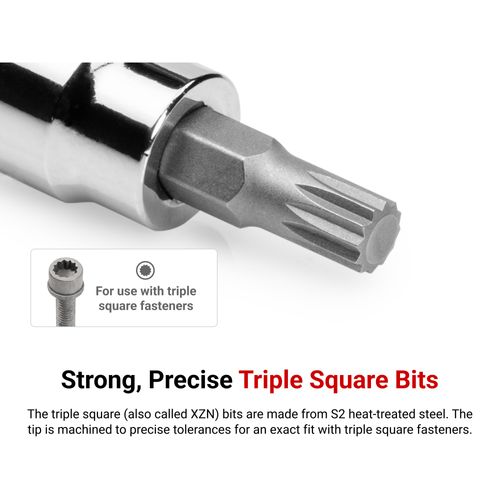 Main product image of 3/8" Drive x M12 Triple Square Bit Socket