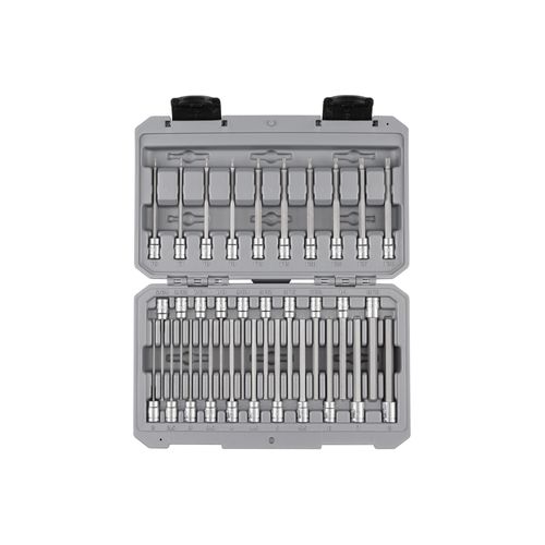 Main product image of 1/4" Drive Long Hex and Torx Bit Socket Set with Case, 31 Pieces (5/64" - 5/16", 2 - 8 mm, T6 - T30)
