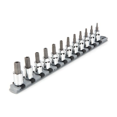 Main product image of 3/8" Drive Tamper-Resistant Torx Bit Socket Set with Rail, 12-Piece (TR10-TR60)
