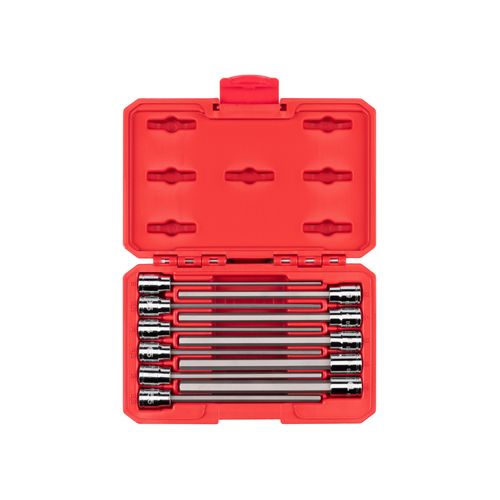 Main product image of 3/8" Drive Long Hex Bit Socket Set, 11-Piece (3-10mm)